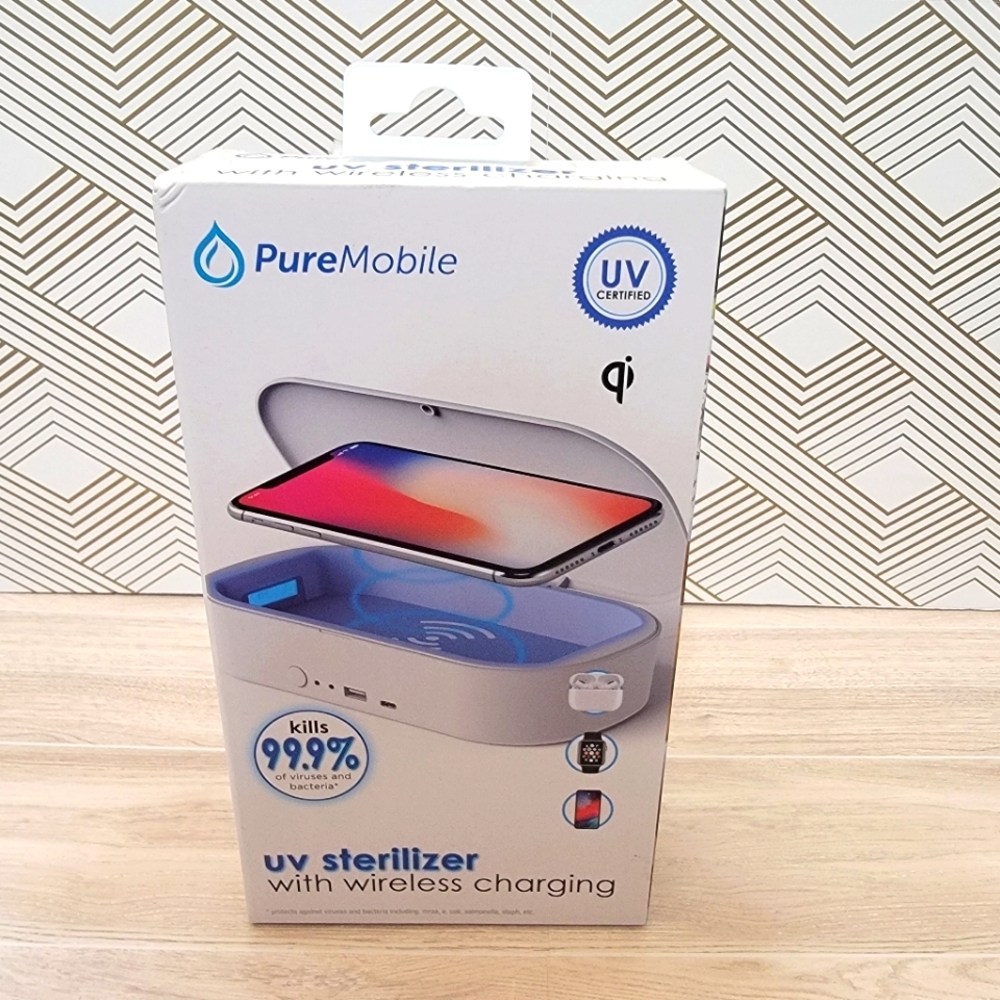 NIB PureMobile UV Sterilizer with Wireless Charging